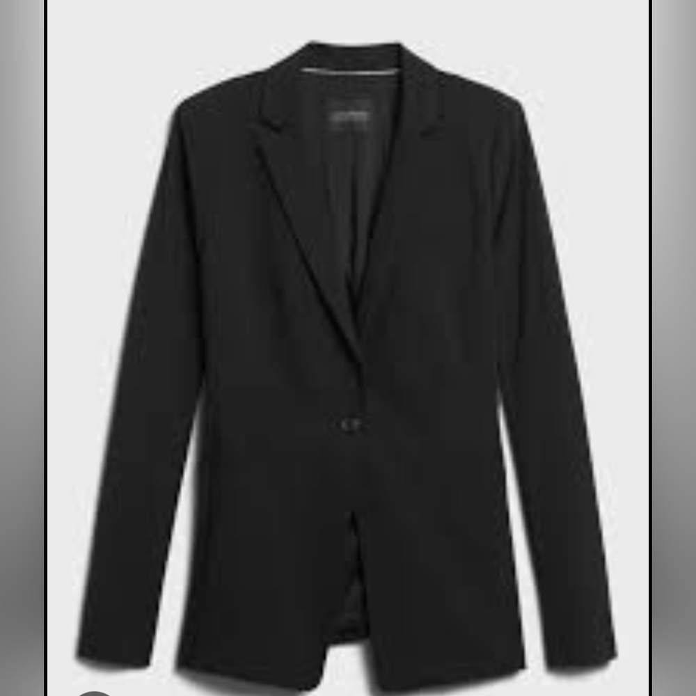 Banana Republic Long & Lean Wool Blend Blazer